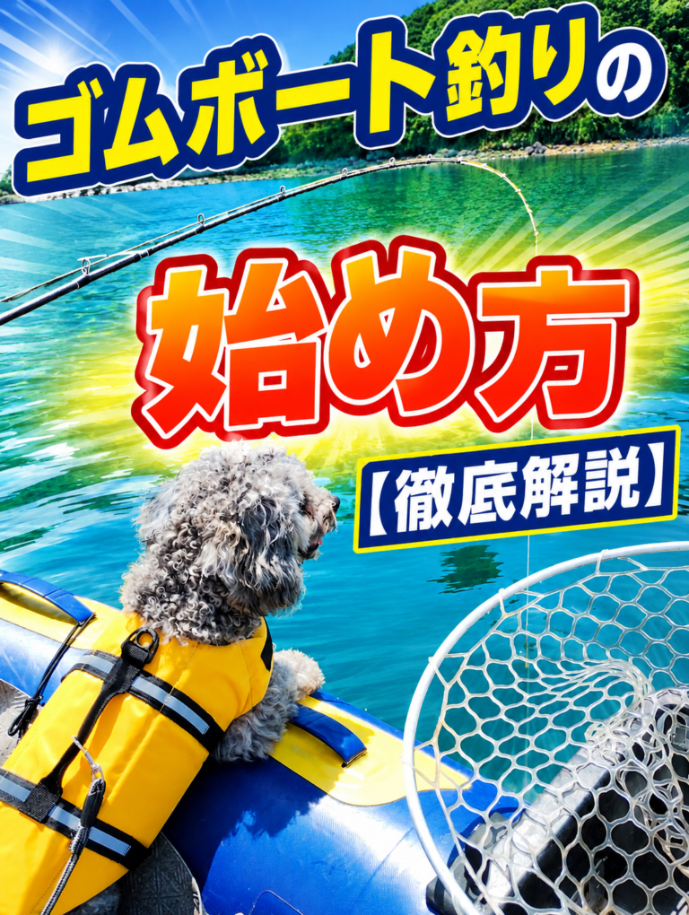 【ゴムボート釣りの始め方・選び方】初心者でも安心できる情報や必要道具・安全対策をお伝えします！